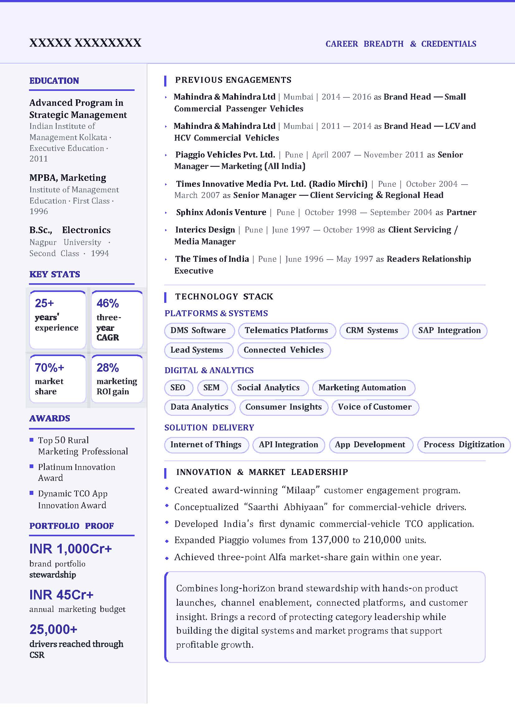 Sample PPD V03, résumé page 2 of 3